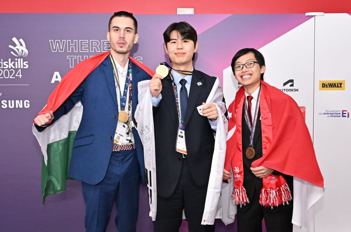 A Zalaszám Informatika duális hallgatója a WorldSkills 2024 világbajnoka